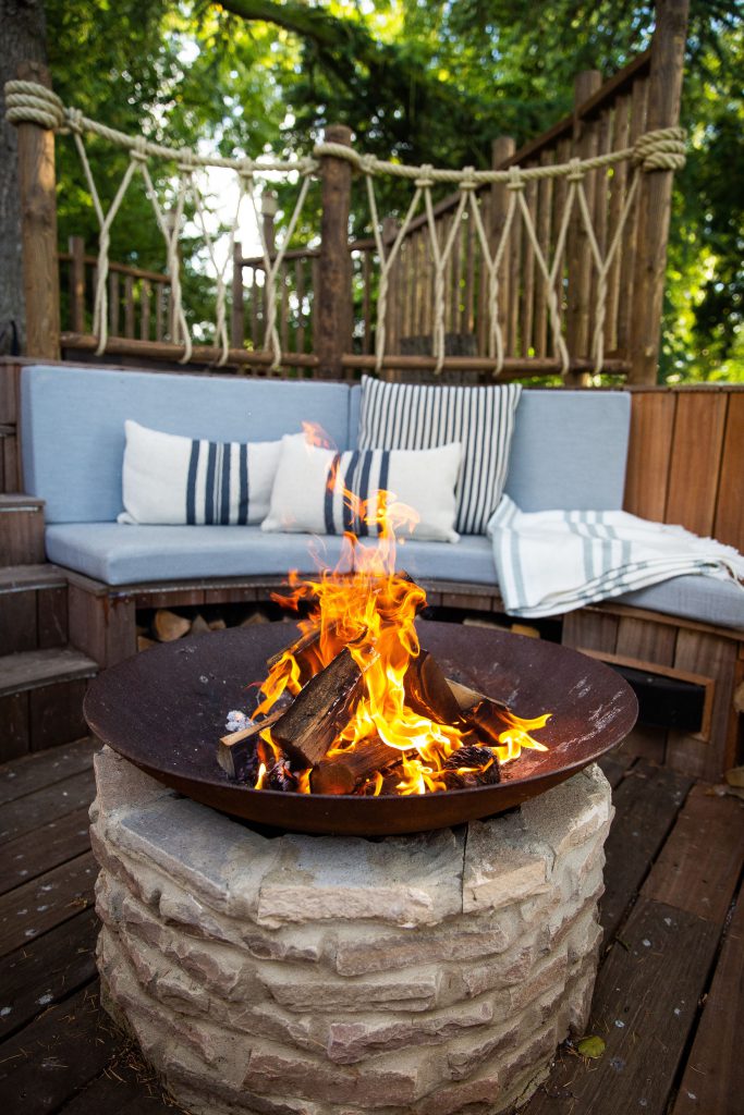 fire pits in the garden