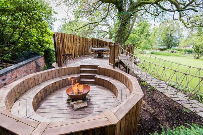 fire pits in the garden